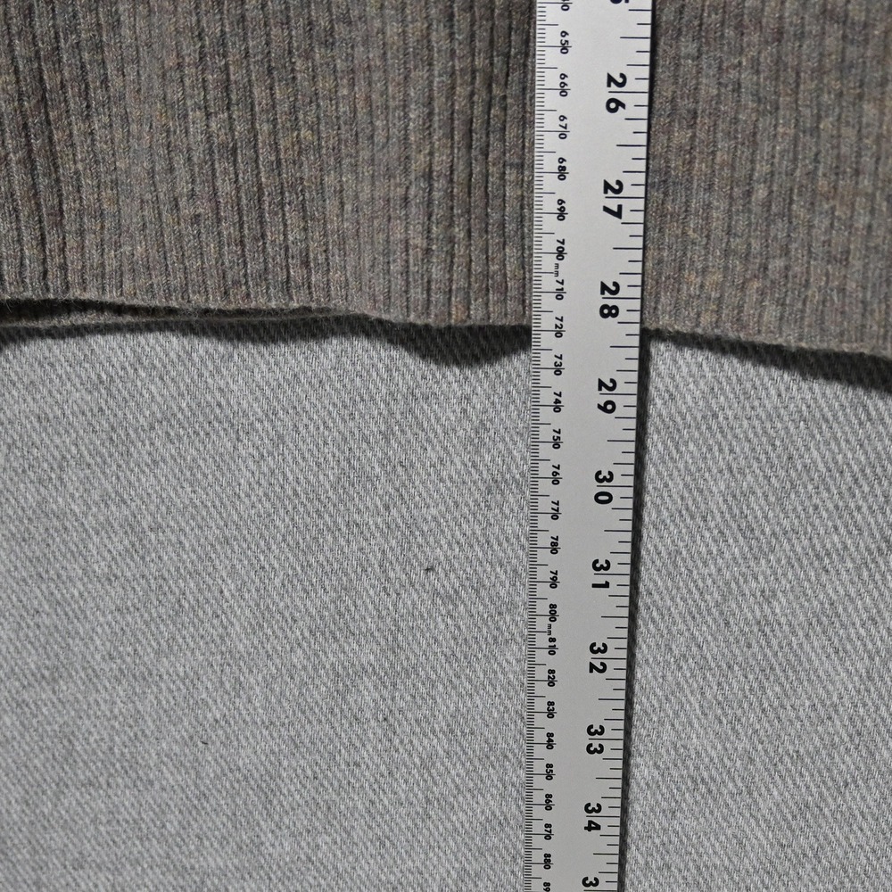 J. Crew V-Neck Tunic Sweater Womens Merino Alpaca Blend XXS Gray - Picture 8 of 8